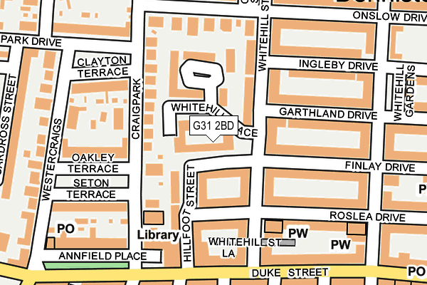 G31 2BD map - OS OpenMap – Local (Ordnance Survey)