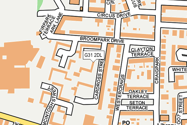 G31 2DL map - OS OpenMap – Local (Ordnance Survey)