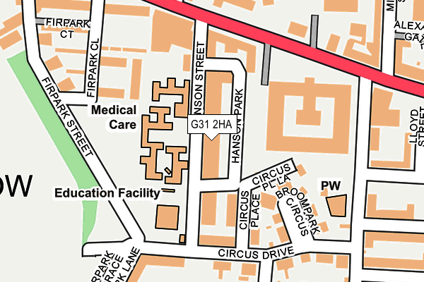 G31 2HA map - OS OpenMap – Local (Ordnance Survey)