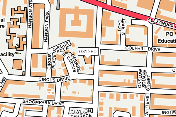 G31 2HD map - OS OpenMap – Local (Ordnance Survey)