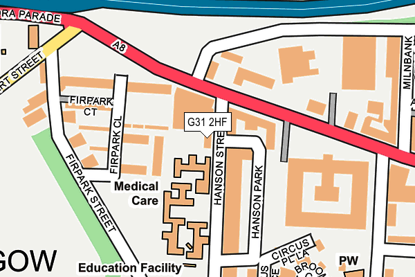 G31 2HF map - OS OpenMap – Local (Ordnance Survey)