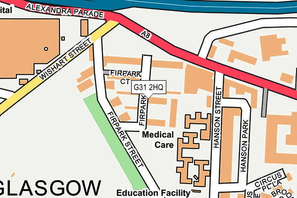 G31 2HQ map - OS OpenMap – Local (Ordnance Survey)