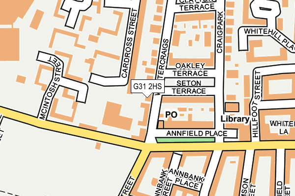 G31 2HS map - OS OpenMap – Local (Ordnance Survey)