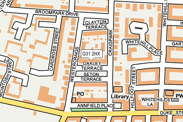 G31 2HX map - OS OpenMap – Local (Ordnance Survey)