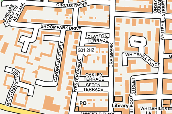 G31 2HZ map - OS OpenMap – Local (Ordnance Survey)