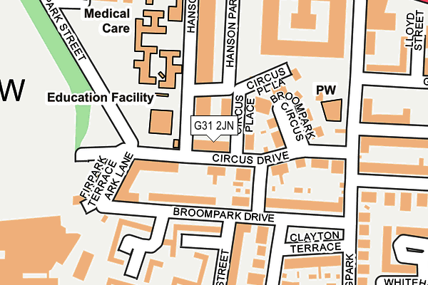 G31 2JN map - OS OpenMap – Local (Ordnance Survey)