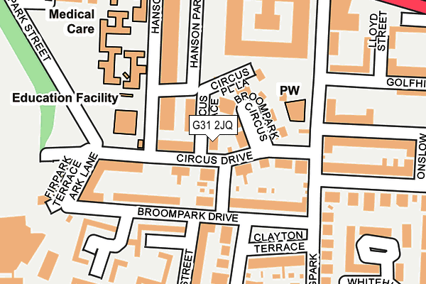 G31 2JQ map - OS OpenMap – Local (Ordnance Survey)