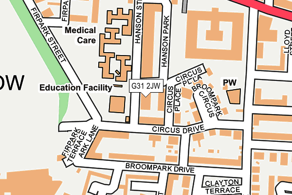 G31 2JW map - OS OpenMap – Local (Ordnance Survey)