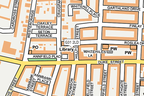 G31 2LD map - OS OpenMap – Local (Ordnance Survey)