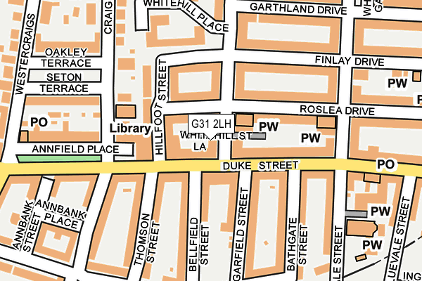 G31 2LH map - OS OpenMap – Local (Ordnance Survey)