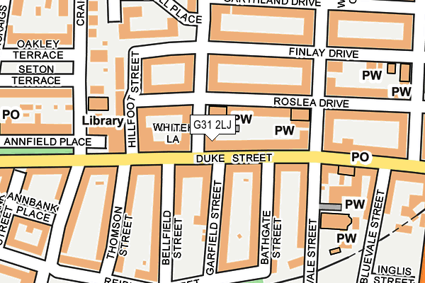 G31 2LJ map - OS OpenMap – Local (Ordnance Survey)