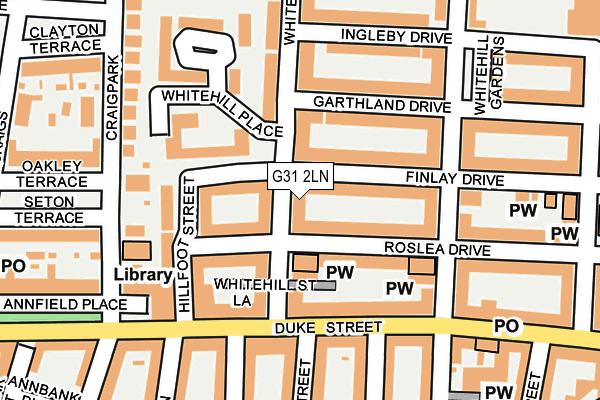 G31 2LN map - OS OpenMap – Local (Ordnance Survey)