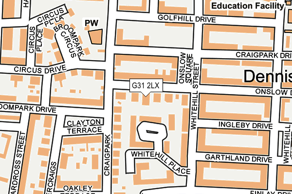 G31 2LX map - OS OpenMap – Local (Ordnance Survey)