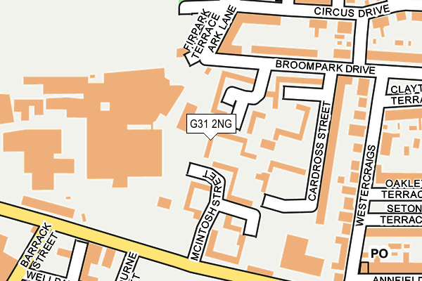 G31 2NG map - OS OpenMap – Local (Ordnance Survey)