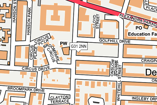 G31 2NN map - OS OpenMap – Local (Ordnance Survey)