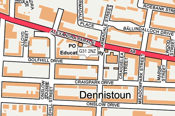 G31 2NZ map - OS OpenMap – Local (Ordnance Survey)