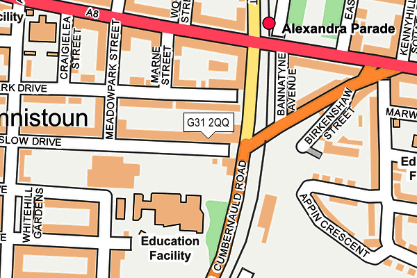 G31 2QQ map - OS OpenMap – Local (Ordnance Survey)