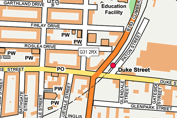 G31 2RX map - OS OpenMap – Local (Ordnance Survey)