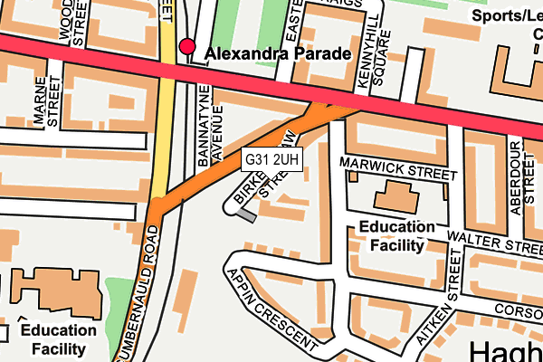 G31 2UH map - OS OpenMap – Local (Ordnance Survey)