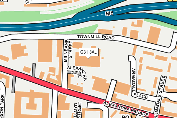 G31 3AL map - OS OpenMap – Local (Ordnance Survey)