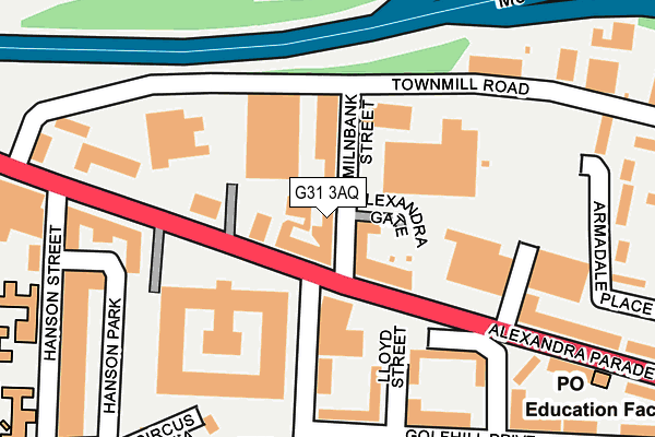 G31 3AQ map - OS OpenMap – Local (Ordnance Survey)