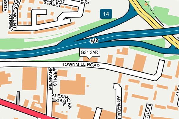 G31 3AR map - OS OpenMap – Local (Ordnance Survey)