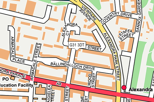 G31 3DT map - OS OpenMap – Local (Ordnance Survey)