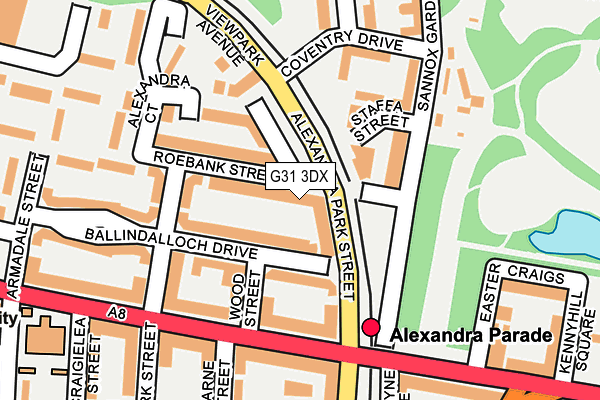 G31 3DX map - OS OpenMap – Local (Ordnance Survey)