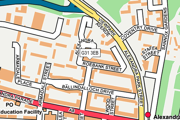 G31 3EB map - OS OpenMap – Local (Ordnance Survey)