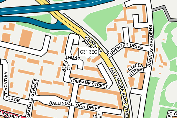 G31 3EG map - OS OpenMap – Local (Ordnance Survey)