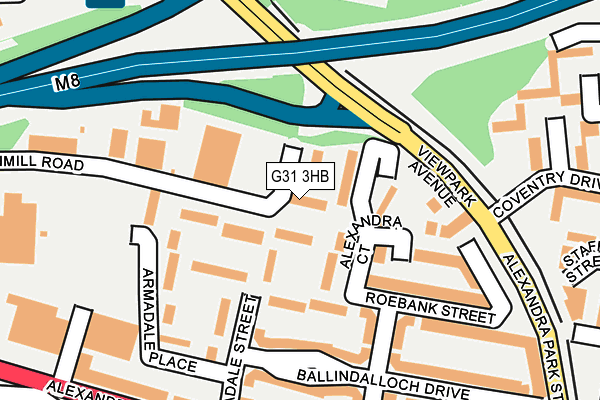 G31 3HB map - OS OpenMap – Local (Ordnance Survey)