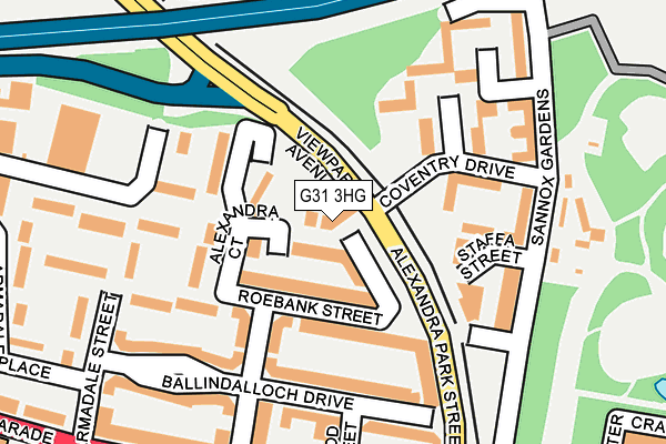 G31 3HG map - OS OpenMap – Local (Ordnance Survey)