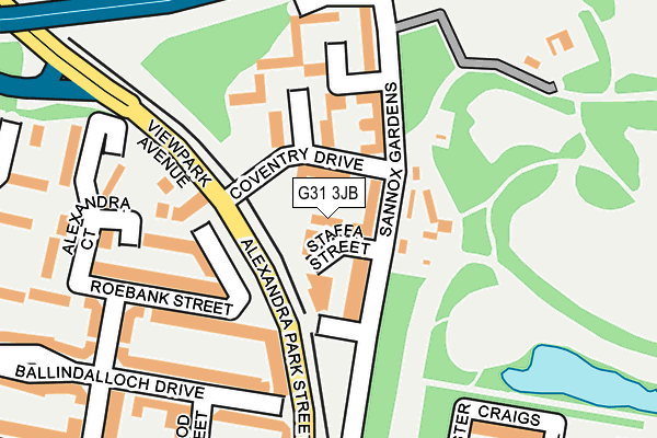 G31 3JB map - OS OpenMap – Local (Ordnance Survey)