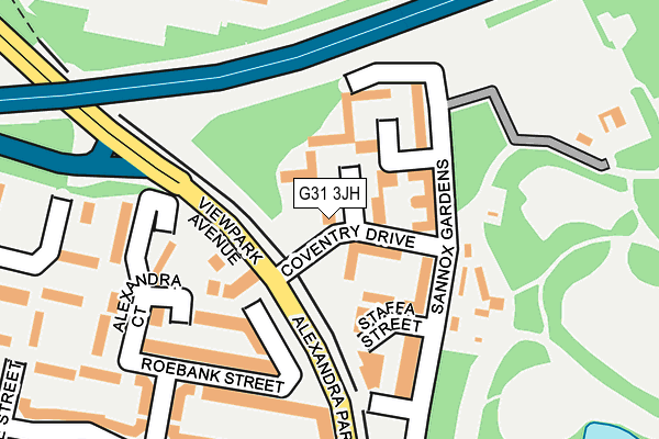 G31 3JH map - OS OpenMap – Local (Ordnance Survey)