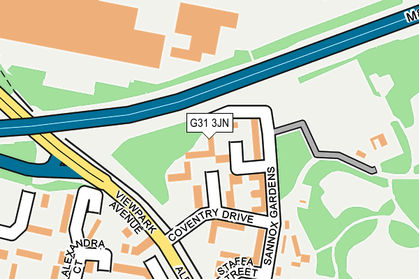 G31 3JN map - OS OpenMap – Local (Ordnance Survey)