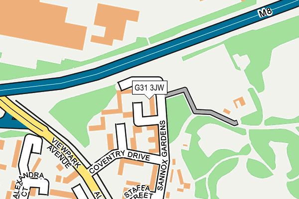 G31 3JW map - OS OpenMap – Local (Ordnance Survey)