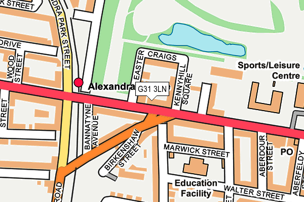 G31 3LN map - OS OpenMap – Local (Ordnance Survey)
