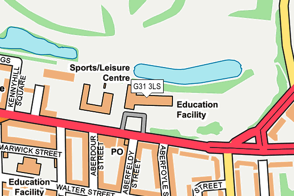 G31 3LS map - OS OpenMap – Local (Ordnance Survey)