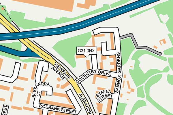 G31 3NX map - OS OpenMap – Local (Ordnance Survey)