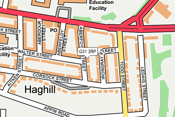 G31 3RP map - OS OpenMap – Local (Ordnance Survey)
