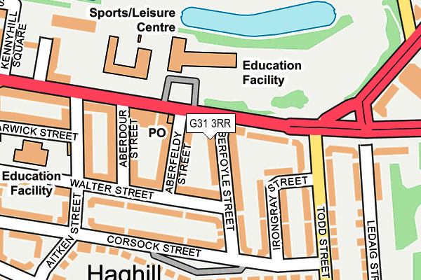 G31 3RR map - OS OpenMap – Local (Ordnance Survey)