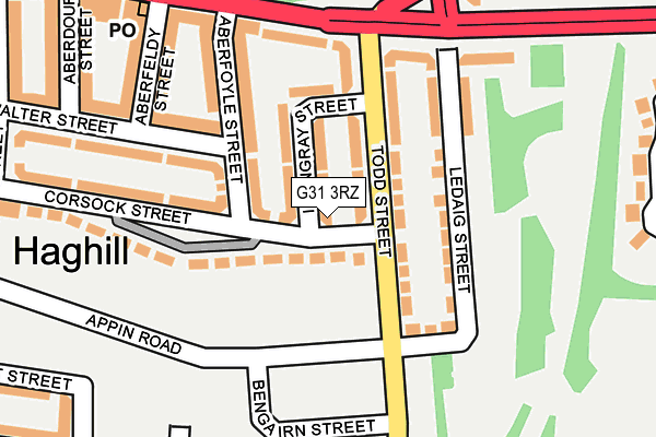 G31 3RZ map - OS OpenMap – Local (Ordnance Survey)