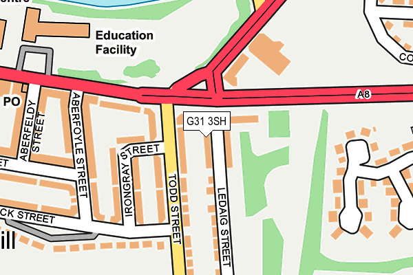 G31 3SH map - OS OpenMap – Local (Ordnance Survey)