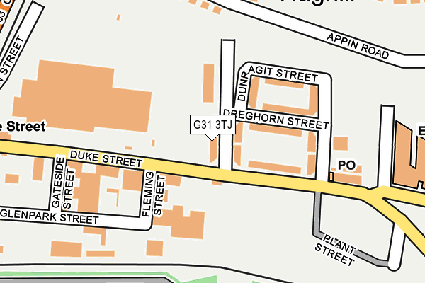 G31 3TJ map - OS OpenMap – Local (Ordnance Survey)