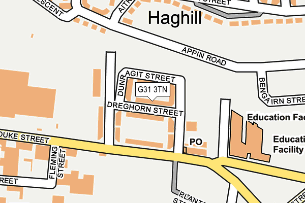 G31 3TN map - OS OpenMap – Local (Ordnance Survey)