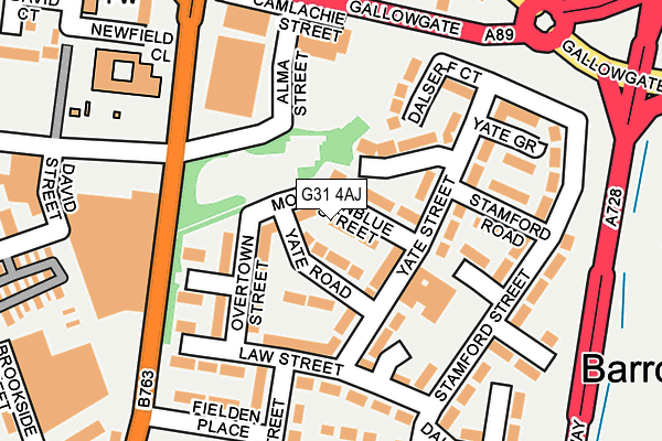 G31 4AJ map - OS OpenMap – Local (Ordnance Survey)