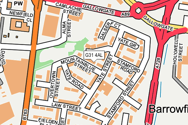 G31 4AL map - OS OpenMap – Local (Ordnance Survey)