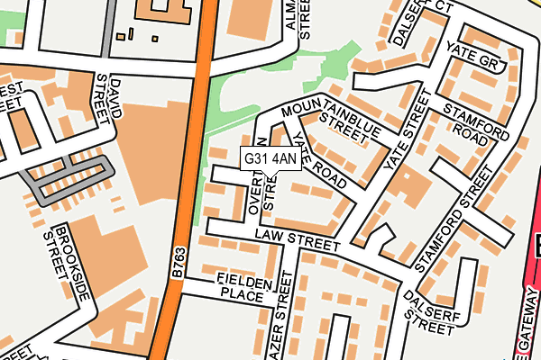 G31 4AN map - OS OpenMap – Local (Ordnance Survey)