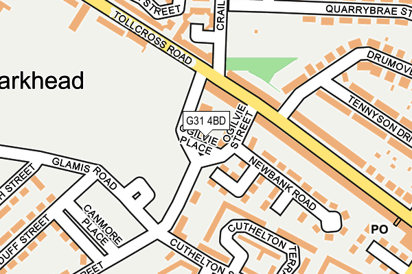 G31 4BD map - OS OpenMap – Local (Ordnance Survey)