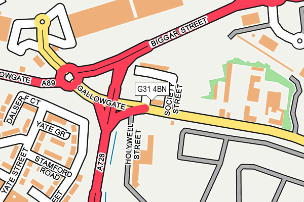 G31 4BN map - OS OpenMap – Local (Ordnance Survey)